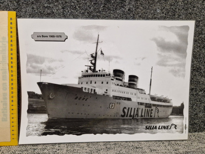 Silja Line Bore höyrylaivan laminoitu kuva 30 x 40 cm