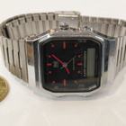 Vintage Men's Q&Q Ana-Digi Alarm Chronograph Quartz - pikkukuva 4