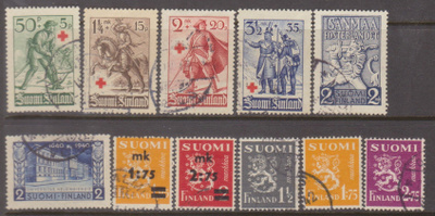 V.1940 Merkit leimattuna