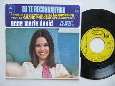 Anne-Marie David Tu Te Reconnaitas 7" sinkku Eurovision 1973