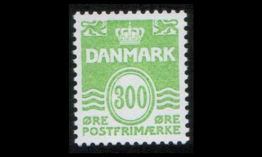 Tanska 934 ** Aaltoviiva 300 öre (1989)