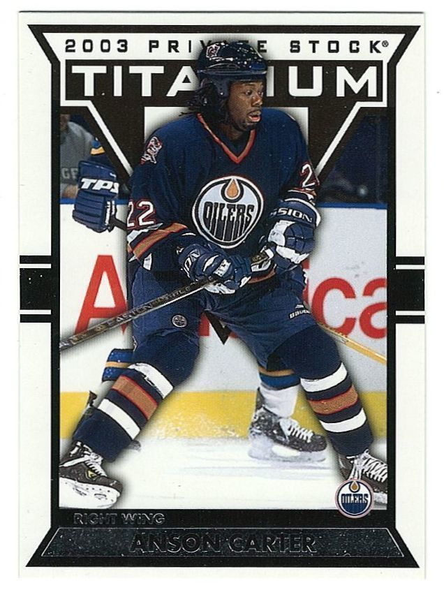 02-03 Pacific Private Stock Titanium Retail #41 Anson Carter