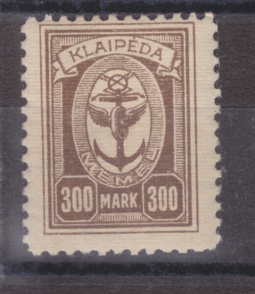 Saksa reich Memel 1923  Mi 156 liki postituore.