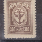 Saksa reich Memel 1923  Mi 156 liki postituore. - pikkukuva 1