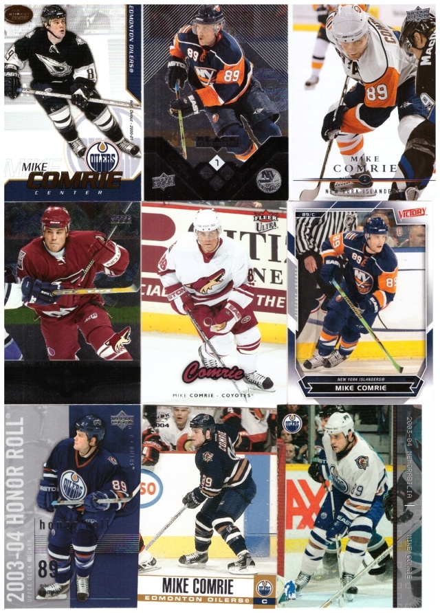 9 x MIKE COMRIE Coyotes, Islanders, Oilers