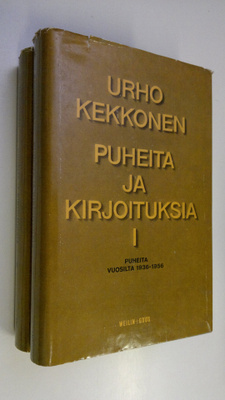 Urho Kekkonen : Puheita ja kirjoituksia 1-2