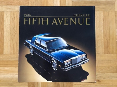 Esite Chrysler Fifth Avenue 1986
