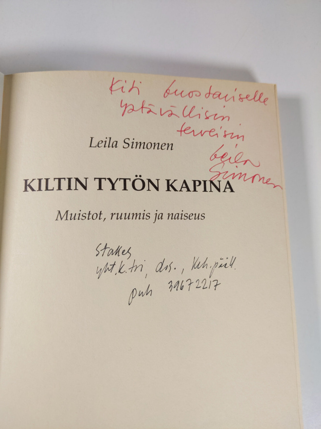 Leila Simonen : Kiltin tytön kapina : muistot, ruumis ja ...