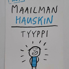 "100% Maailman hauskin tyyppi"-KULKEMATON POSTIKORTTI - pikkukuva 1