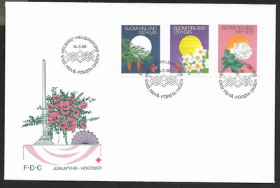 Punainen risti 1988 FDC (LAPE 1041-1043)