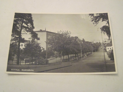 VANHA Postikortti Kotka 1950-l Alkup.Mallikappale