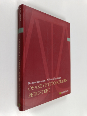Raimo Immonen : Osakeyhtiöoikeuden perusteet