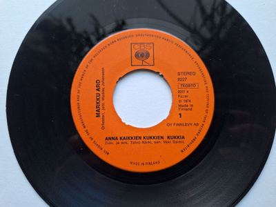MARKKU ARO - ANNA KAIKKIEN KUKKIEN KUKKIA 7 " Single