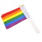 Sateenkaari lippu - Rainbow flag UUSI koko 14 cm x 21 cm - pikkukuva 3