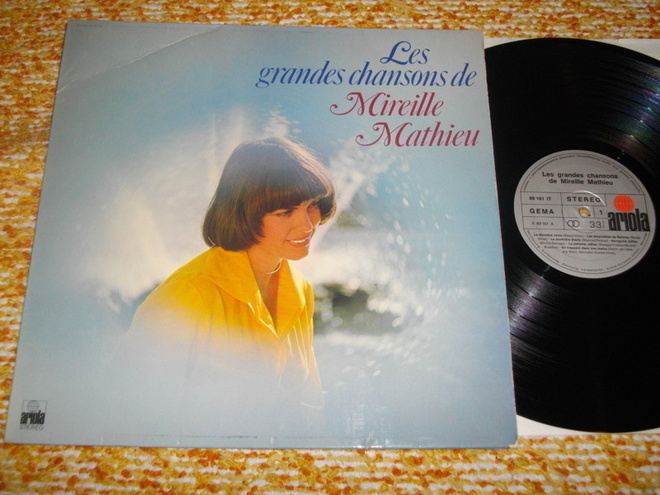 MIREILLE MATHIEU - Les Grandes Chansons - LP 1975 iskelmä EX