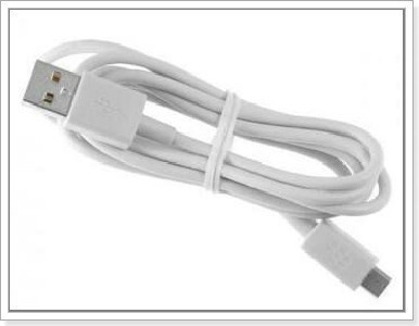 Valkoinen 8pin micro USB-kaapeli