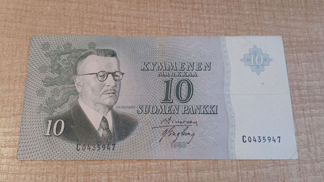 10 mk 1963 Ilman Littiä / C 0435947 Sim - Eng KL 4