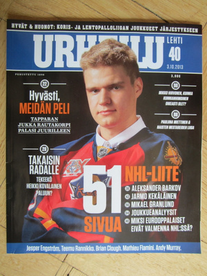 ALEKSANDER BARKOV 2013 URHEILULEHTI