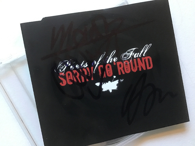 Poets of the fall . Sorry go round nimmarit CDS single