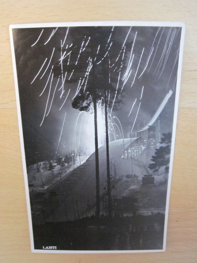 VANHA Postikortti Lahti 1950-l Alkup. Mallikappale