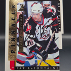 1996 Pinnacle Be A Player Link 2 History Pat LaFontaine Auto - pikkukuva 1