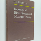 D. H. Fremlin : Topological Riesz spaces and measure theory - pikkukuva 1