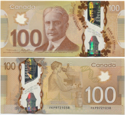 Kanada Canada 100 Dollars 2011 (P-110b) UNC Polymer