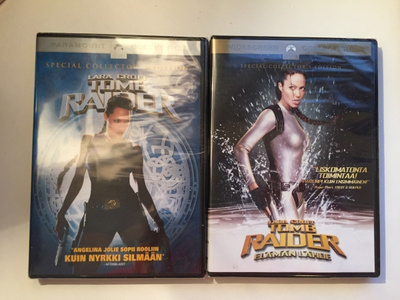 Lara Croft : Tomb Raider 1 & 2 (2DVD) Angelina Jolie (UUSI!)