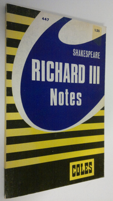 W. Knowland : Shakespeare Richard III : notes