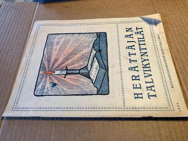 HERÄTTÄJÄN TALVIKYNTTILÄT LEHTI 1921 HYVÄ