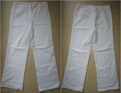 VERO MODA valkoiset strech kangashousut koko: 34