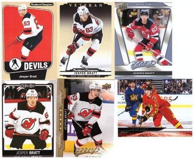 6 x JESPER BRATT New Jersey Devils