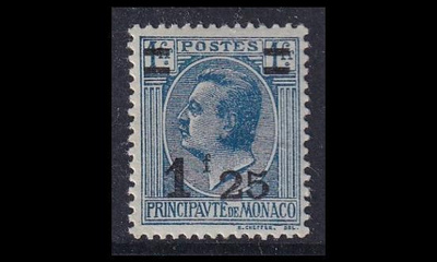Monaco 107 ** Käyttömerkki 1.25/1 Fr (1926)