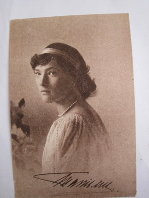 Postikortti Venäjä Prinsessa Tatiana Kulk. Suomessa 1915