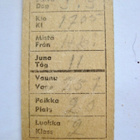 VANHA Lippu VR Rautatie Istumapaikka Helsinki 1960-l - pikkukuva 2