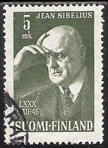1945 Jean Sibelius 80 vuotta leimattu LaPe 306