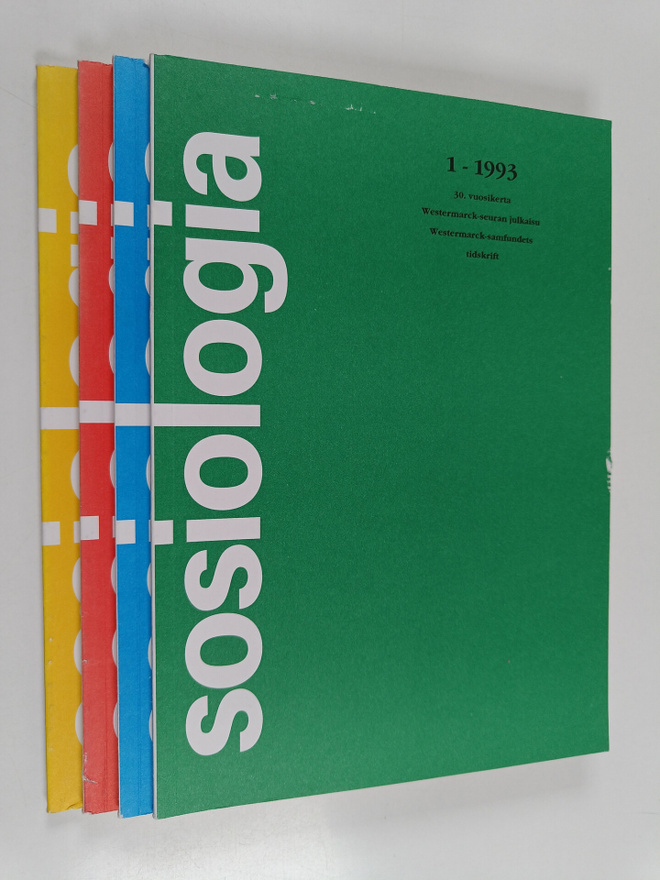Sosiologia vuosikerta 1993 1-4