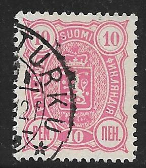 Kolmilukuiset 10p 1889 (LAPE 29B) O