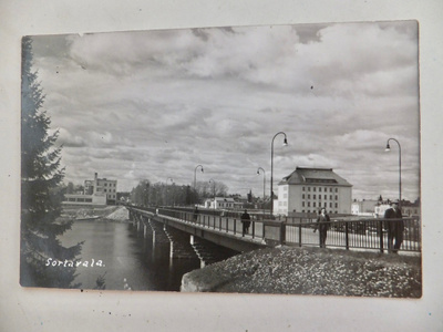 VANHA postikortti Sortavala 1930-l Kulk 1942