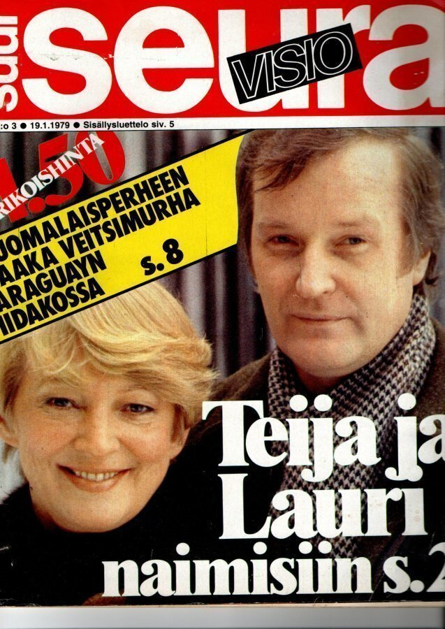 Seura n:o 3 1979 Teija & Lauri. Klovni oli sarjamurhaaja.