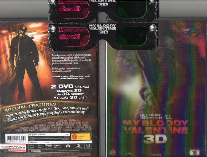 My Bloody Valentine 3D (2 dvd+lasit. 2D&3Dversiot)27608
