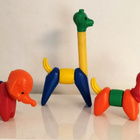 Tupperware retro eläimet, norsu, kirahvi ja koira - pikkukuva 3