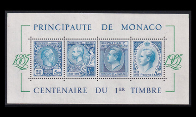 Monaco 1727-30BL31 ** Postimerkki 100v (1985)