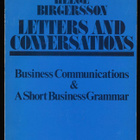 Birgersson, Helge : Letters and conversations - pikkukuva 1