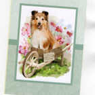 Hello Spring...°°LASSIE & KUKKASET° 2-osainen KORTTI - pikkukuva 1