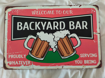 Backyard bar peltikyltti