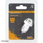 Deltaco USB minilaturi autoon, USB A liitos, 1A, valk. UUSI - pikkukuva 2