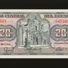 Ecuador 20 Sucres 22.11.1988, P121a, UNC - pikkukuva 1