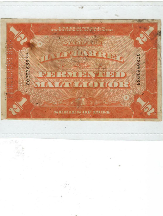 Yhdysvaltalainen veromerkki International Revenue Tax Stamp
