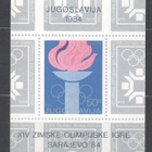 Jugoslavia 1984 Olymåiablokit postituoreena. - pikkukuva 2